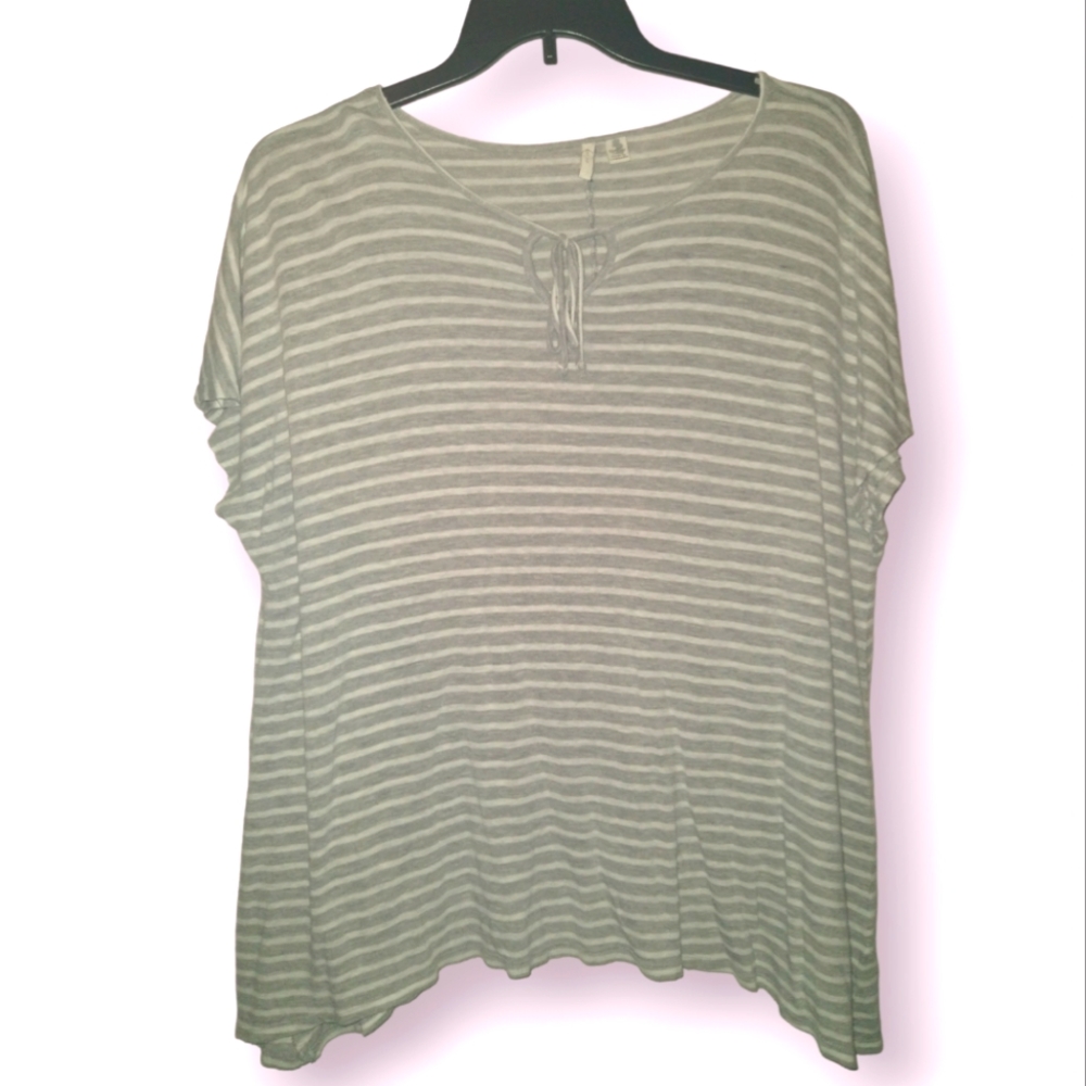 18/20 Cato slub knit striped top